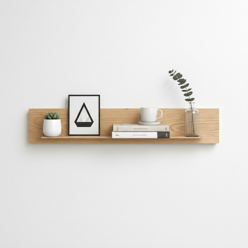 SilmO Oak Wall Shelf