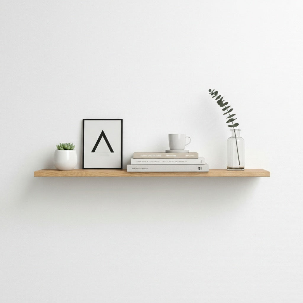 SilmO Oak Wall Shelf